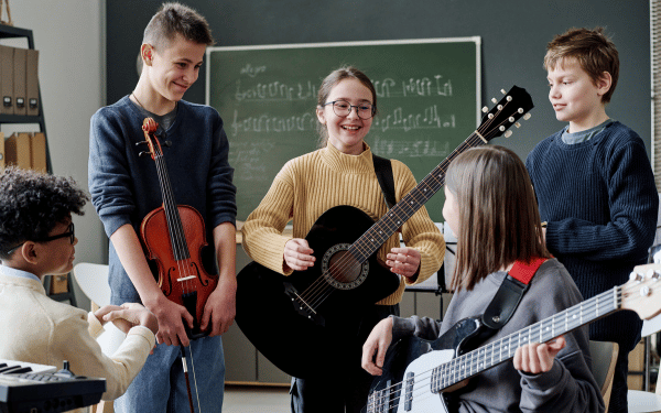 Wide Slider Images for Industry Specific Features - Music Schools