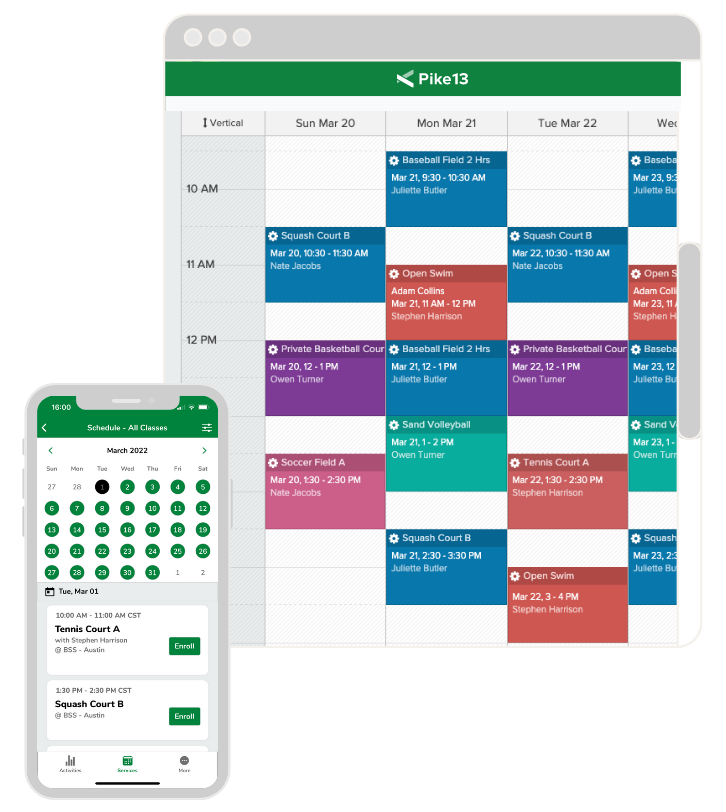 schedule general view