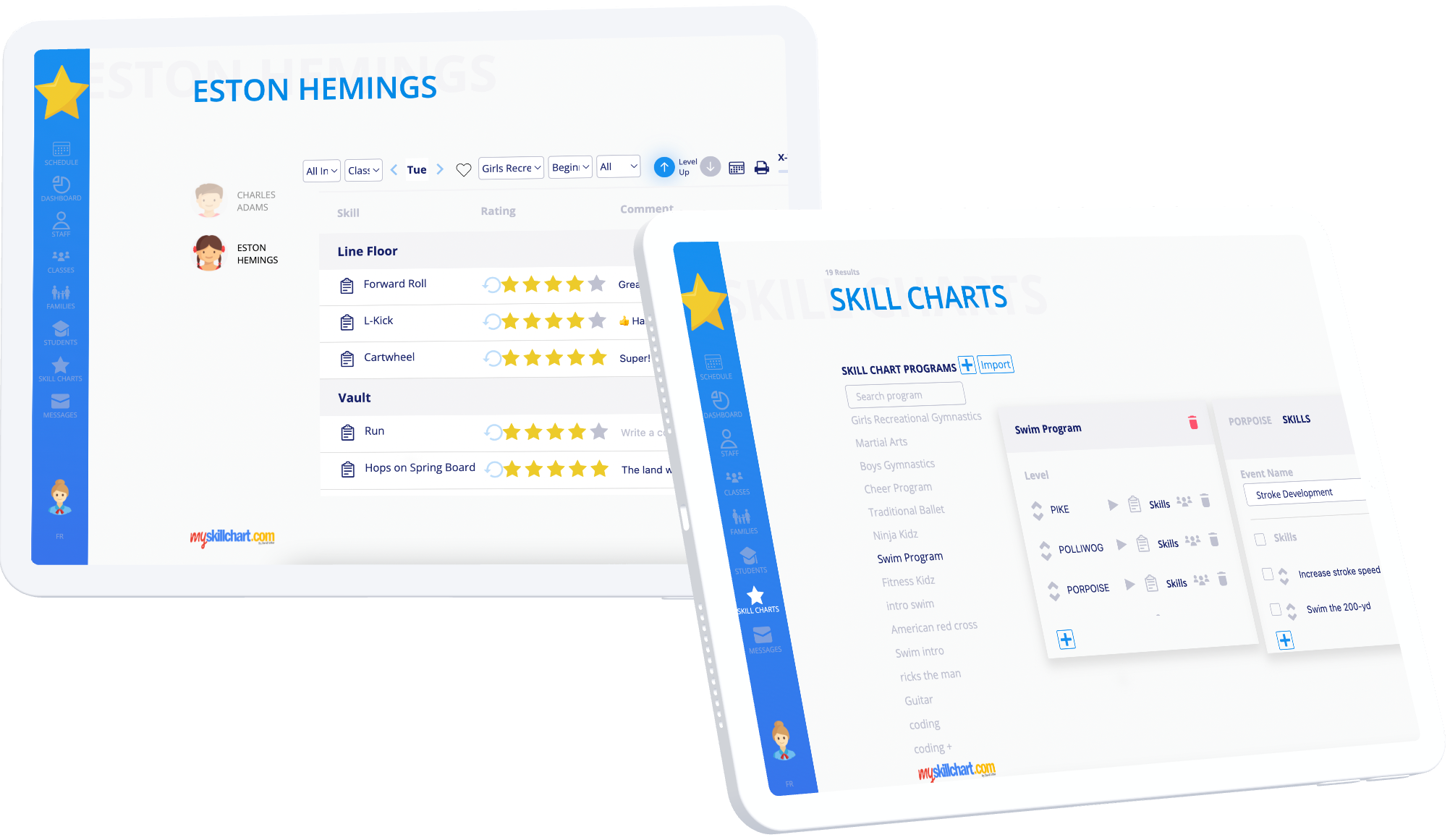 MySkillChart views